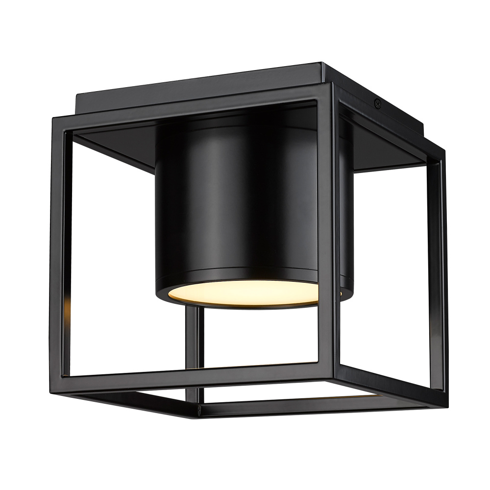 Wry Lighting Desmond Integrated LED Flush Mount in Matte Black